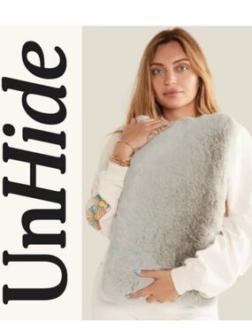 Unhide Small Silver Squish Pillow